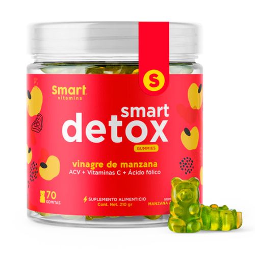Smart Detox - Suplemento en gomitas Originales Vinagre de Manzana 70 gomitas
