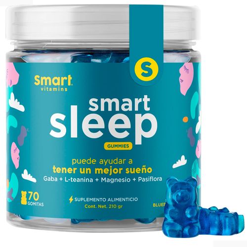 SMART SLEEP- Suplemento en gomitas Originales, Disfruta un sueño profundo y reparador 70 gomitas Smart Vitamins